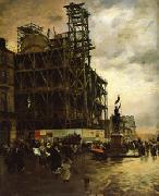 The Place des Pyramides Giuseppe de nittis